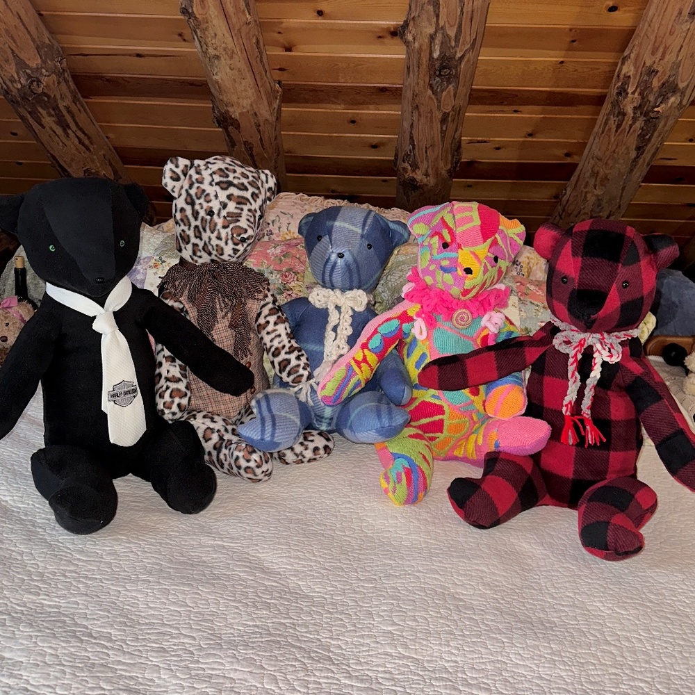 Teddy Bear Handmade 25” to 28” Plush & Cuddly Various Fabrics - Picture 2 of 8